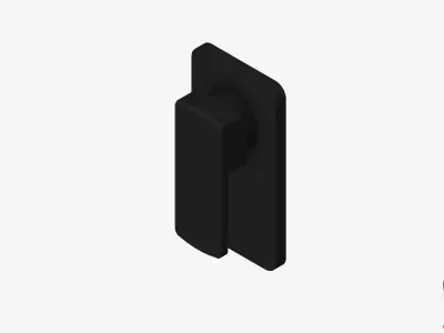 Wall Mixer Tap - Luxury - Bold Low-poly 3D model