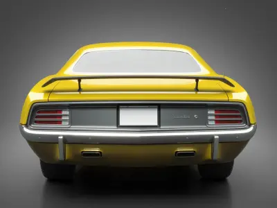 1970 Plymouth Cuda 440 3D model