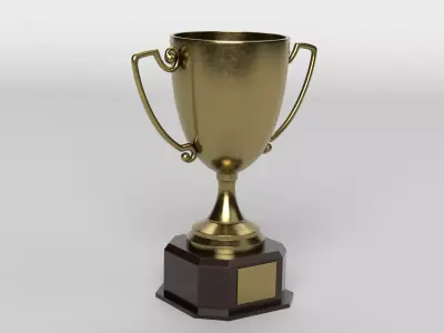 Trophy Low-poly 3D model