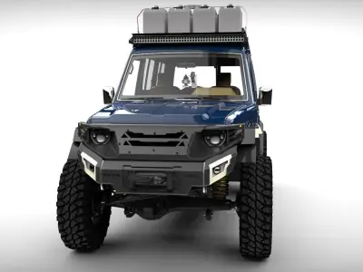 LAND CRUIER LONG CHASSIS ECOTECNE Low-poly 3D model