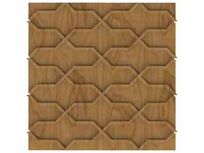 Decorative panel STL 3D model 14