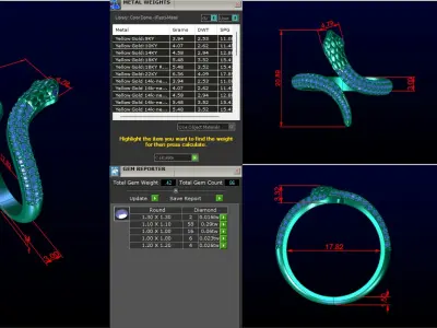 Snake Ring  3D print model