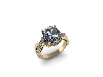 Jewelry Ring 3D print model 14