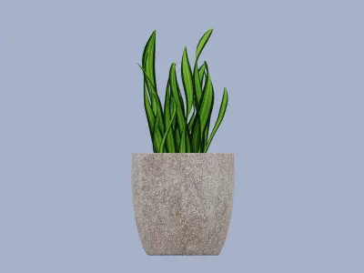 Flowerpot Free low-poly 3D model