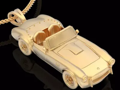 Car pendan gold printable jewelry 3D model 3D print model 3D print model