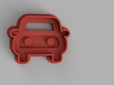 SET 5 COOKIE CUTTER 3D print model bike car 3D print model