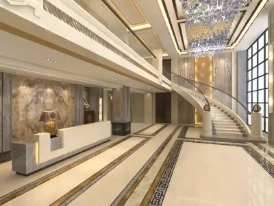 Lobby with Lounge 3D model