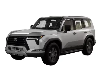 Lexus GX 550 H Overtrail 2023 Low-poly 3D model