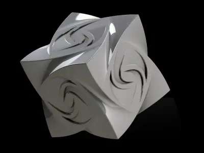 cubestone silver cube 3D print model