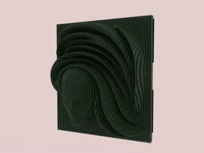 parametric wood art   3D print model