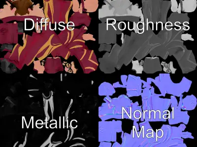 Stylish Male Character Rigged and Animated in Tracksuit Low-poly 3D model