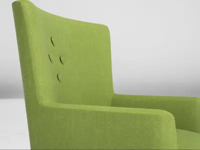 Love Chair - Camphill UE4 Low-poly 3D model