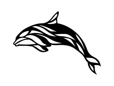 Dolphin Wall Decoration 3D print model