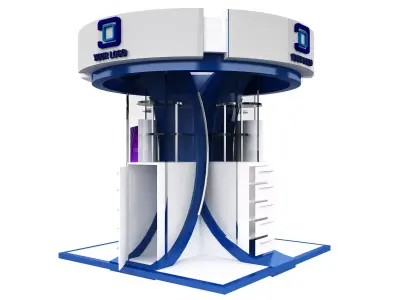  Booth Exhibition Stand a425 3D model