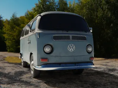 Volkswagen Kombi 1973 3D model