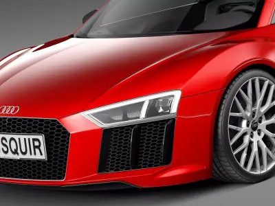 Audi R8 V10 Plus 2016 3D model