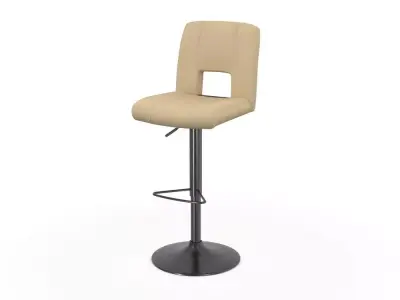 H2000494 BAR STOOL BEIGE 3D model