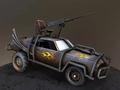 Desert Patrol Low-poly 3D model