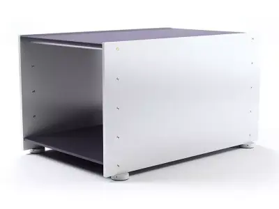 White Home Office Luxury Shelf 3D model