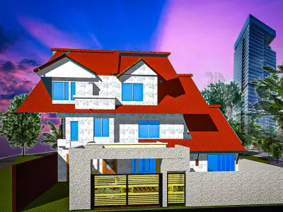 See The Most Incredible House Designs Before You Build Low-poly 3D model