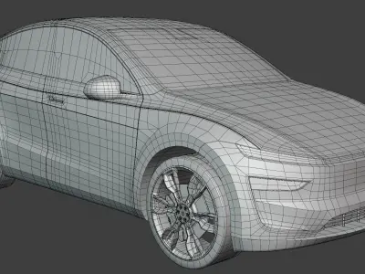 Tesla Juniper 2025 exterior stylized 3D model