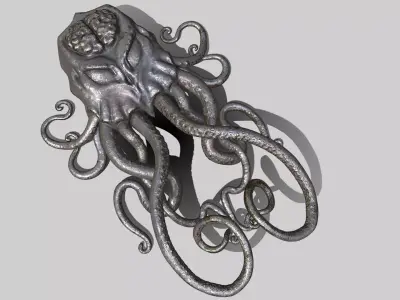Cthulhu door knocker 3D model