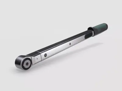 Torque wrench tool Low-poly 3D model