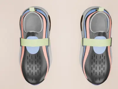 Shoe 3D Sneaker Low-poly 3D model