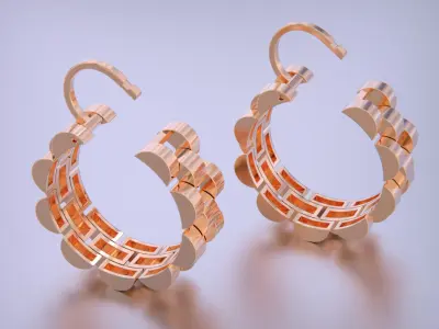 Rolls Earrings 3D print model