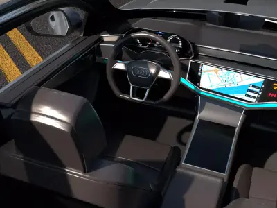 Audi Q8 -Rigged and Render Ready-unreal-vray-redshift Low-poly 3D model