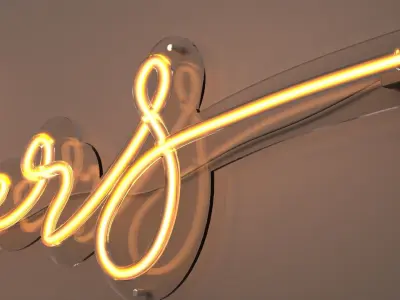 Cheers - Neon Sign 3D model