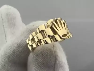 luxury  ring  3D print model