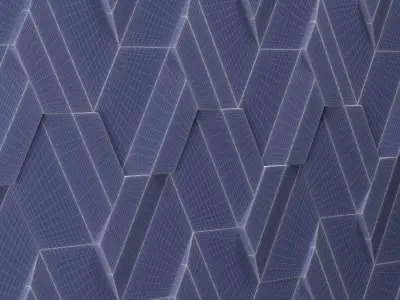 Modular tile system Pauline Gorelov Hyperstructure 3D model