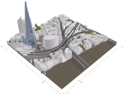 Free 3D Model of London - Sample of AccuCities Level 4 Model Free 3D model