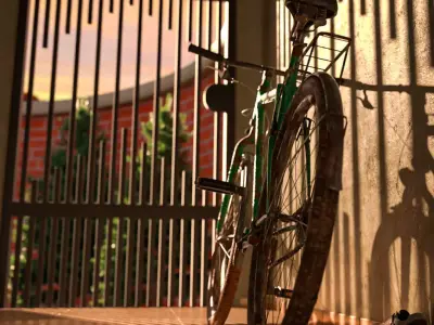 Old Bike Free 3D model