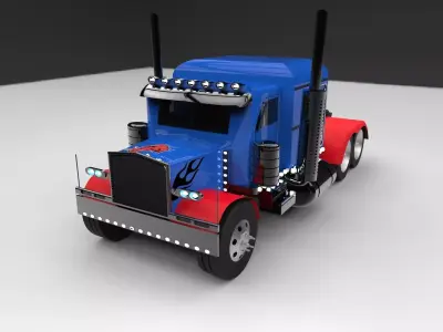 Truck optimus prime Free 3D model