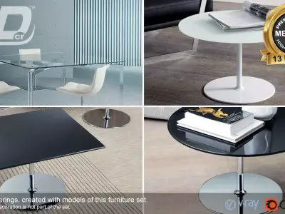Belen Table Set 3D model