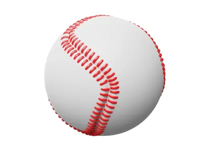 Baseball 3D model get