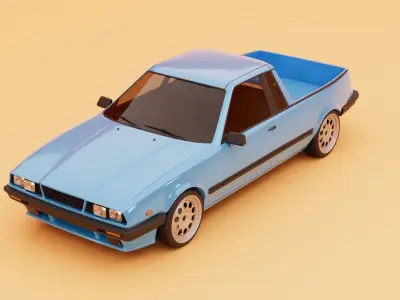 80s generic ute 3D model