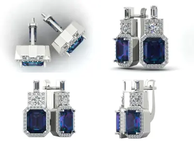 Earrings kt35 3D print model
