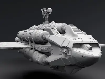 Light Ship Altares Scale model 3D print model