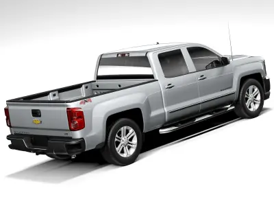 Chevrolet Silverado Double Cab 2016 3D model