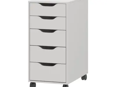 IKEA Alex Drawer Unit On Casters 3D model