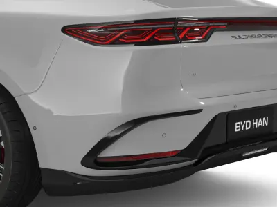 2025 BYD Han EV With Interior 3D model