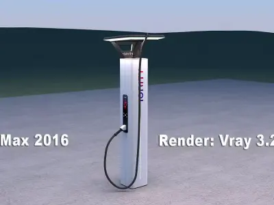 Ionity electric vehicle charger 3D model