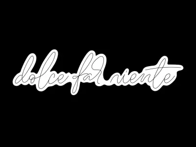 Dolce Far Niente Neon Sign 3D model