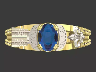 bacherol ring design 3D print model