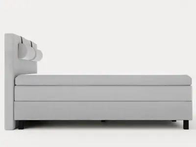 Lucky Continental Bed 160x200 Memory Low-poly 3D model