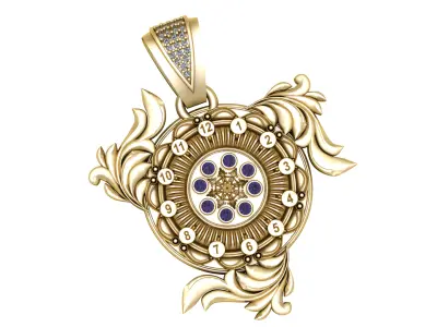 vintage pendant   3D print model