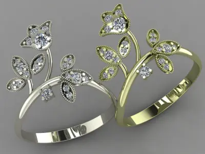 Gold ring 3D print model buy